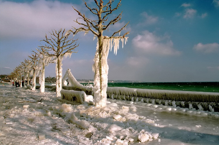 Versoix Cenevre İsviçre 2005 Kış