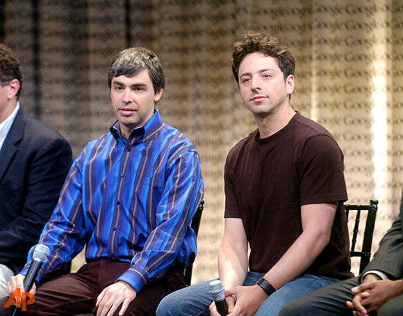 Larry Page and Sergey Brin (Google)